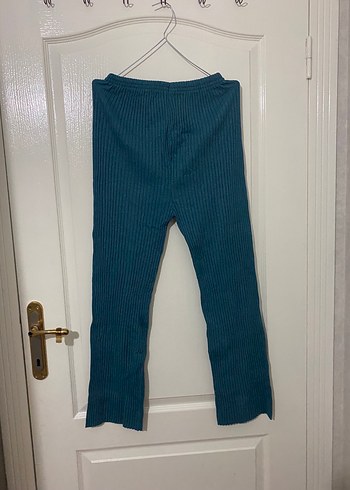 Örgü Yeşil Pantolon - Görsel 2