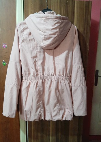 Düğmeli Pembe Midi Kadın Ceket - Görsel 2