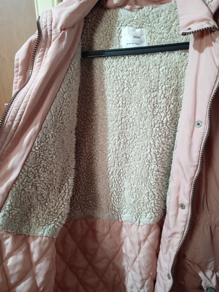 Düğmeli Pembe Midi Kadın Ceket - Görsel 4