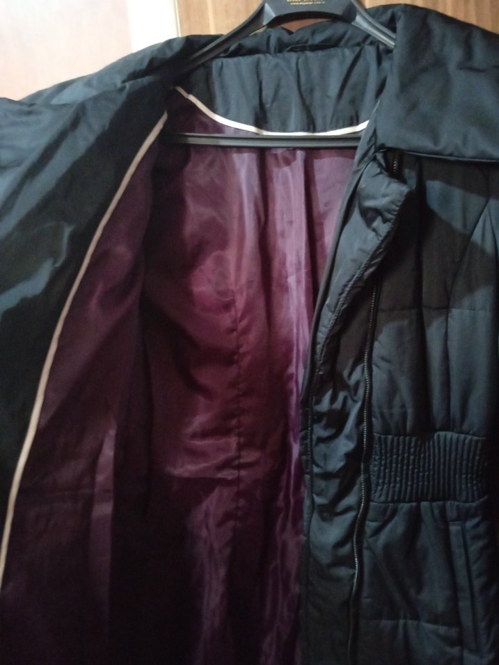 Siyah Fermuarlı Kadın Kışlık Mont - Görsel 4