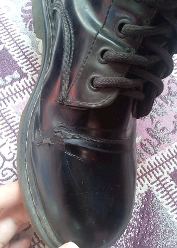 Kadın Siyah Deri Goth Botlar - Görsel 4