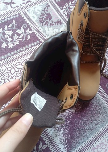 Deri Bağcıklı Kahverengi Dolgu Topuk Bot - Görsel 5