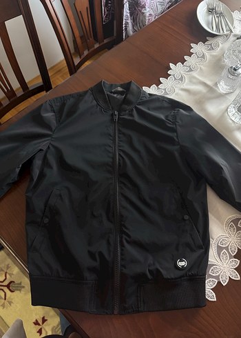 Siyah Zara Hafif Bomber Ceket