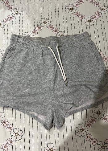 Gri Kadın Mini Şort