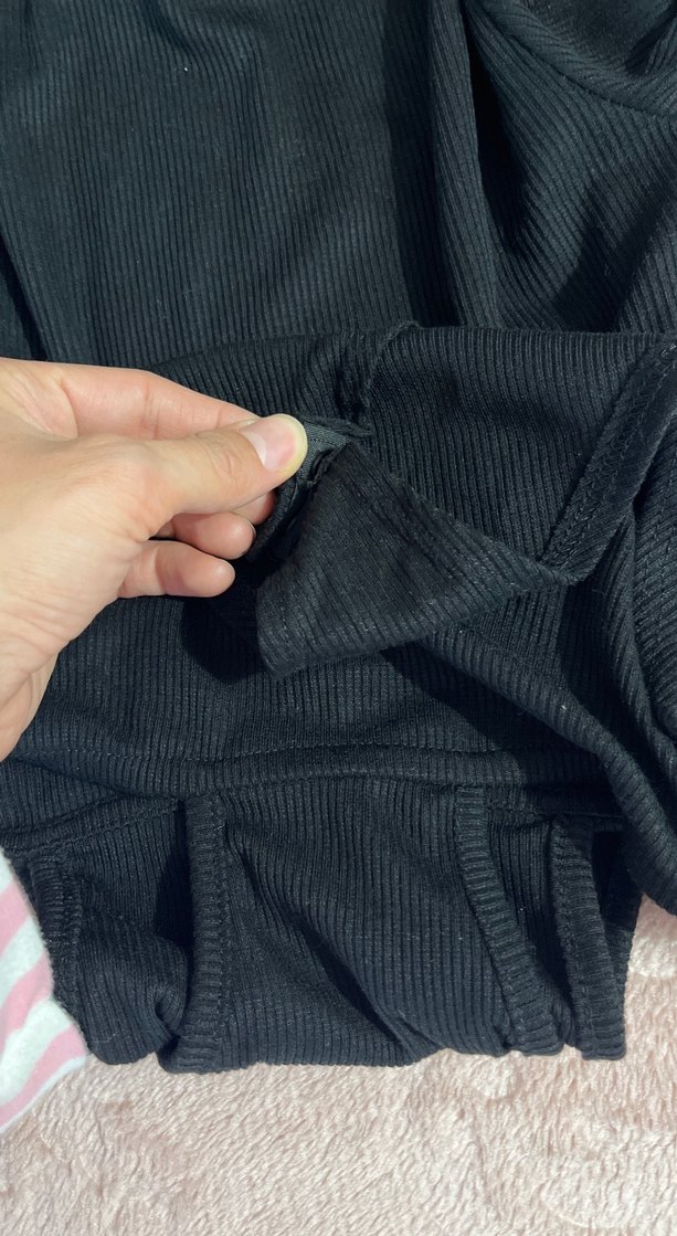 Siyah Balıkçı Yaka Kadın çıtçıtlı Bluz - Görsel 4