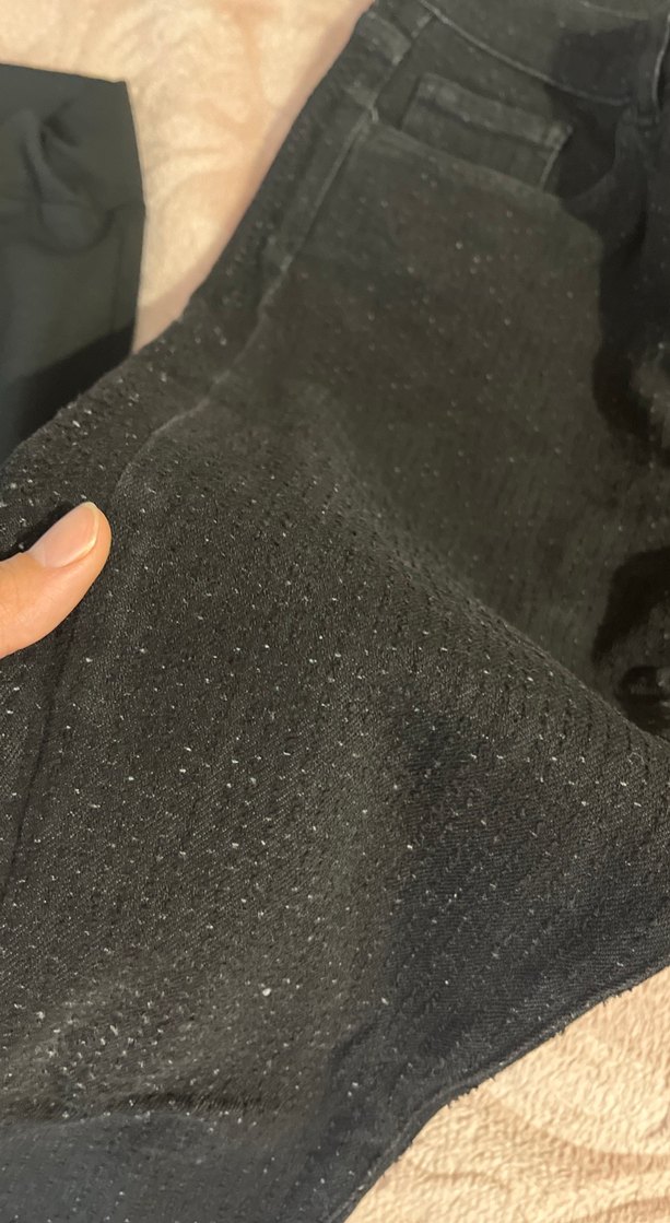 Kadın Siyah Düğmeli Midi Kot Pantolon - Görsel 4