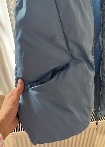 Gri Yüksek Yakalı Kadın Şişme Yelek - Görsel 2