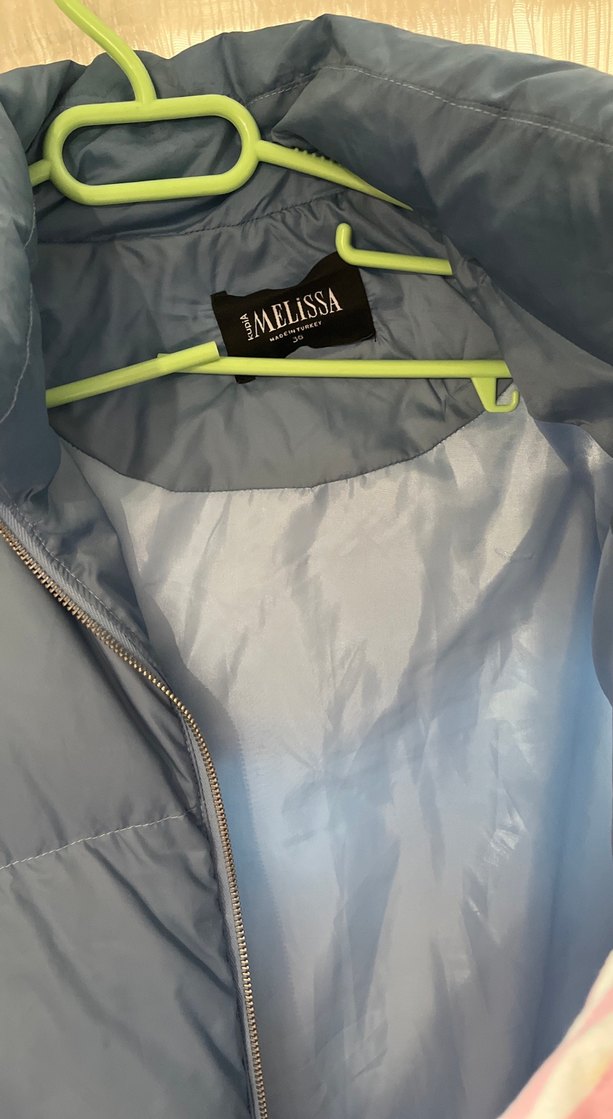 Gri Yüksek Yakalı Kadın Şişme Yelek - Görsel 3