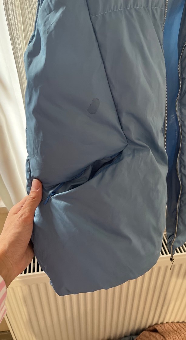 Gri Yüksek Yakalı Kadın Şişme Yelek - Görsel 2