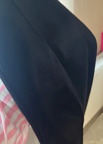 Siyah Düğmeli Kadın Kumaş Pantolon - Görsel 4