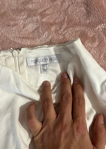 Dantel Detaylı Beyaz Uzun Kadın Etek - Görsel 2