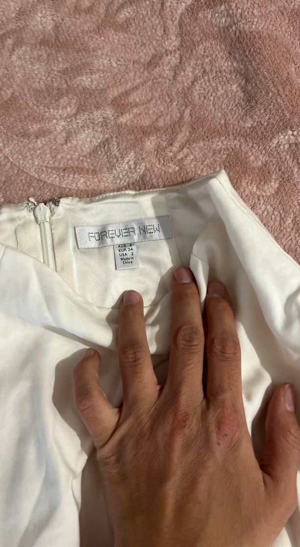 Dantel Detaylı Beyaz Uzun Kadın Etek - Görsel 2