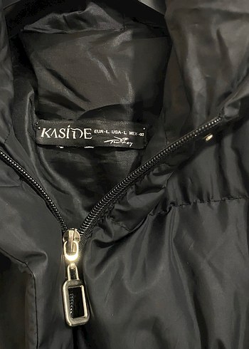 Düğmeli Siyah Kışlık Mont - Görsel 5