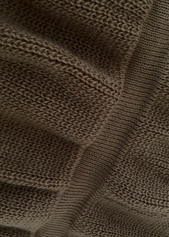 Bej Örgü Kadın Pamuklu Kazak - Görsel 6