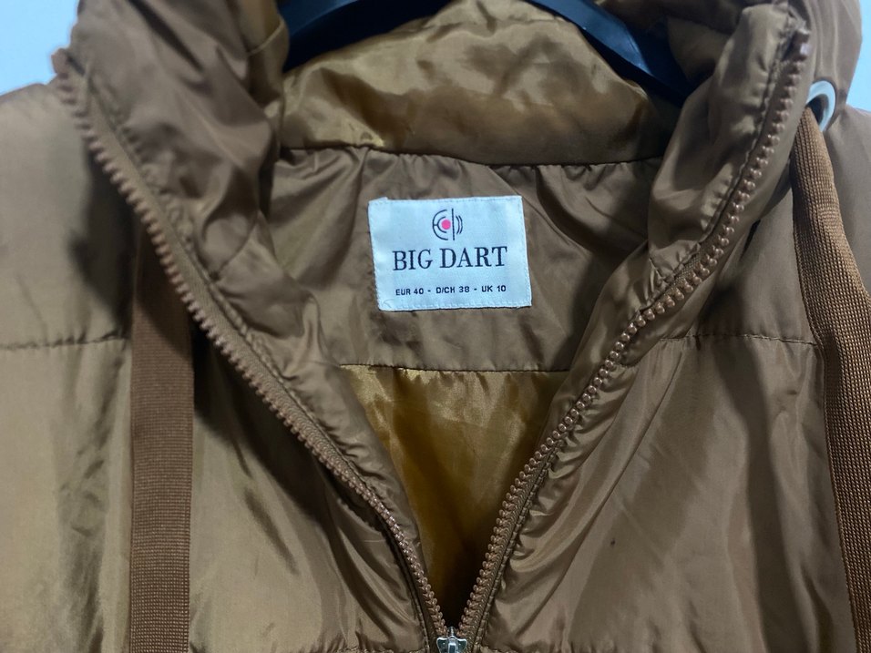 Kahverengi kapüşonlu ayarlanabilir Mont - Görsel 3