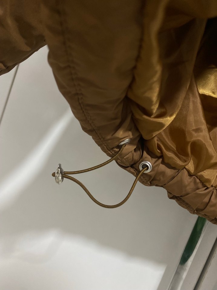 Kahverengi kapüşonlu ayarlanabilir Mont - Görsel 4