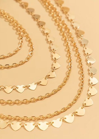 Zincir Detaylı Altın Renkli Bacak Zinciri - Görsel 5