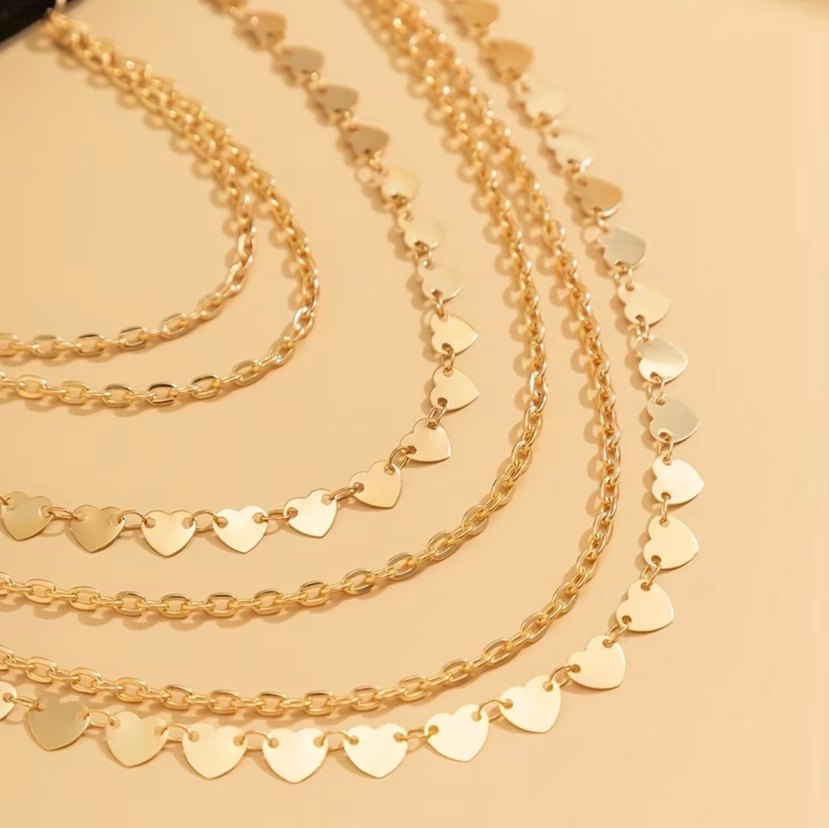 Zincir Detaylı Altın Renkli Bacak Zinciri - Görsel 5