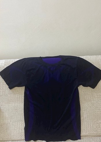 Mor Kısa Kollu spor tişört