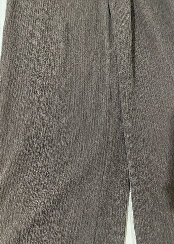 Kadın Kahverengi Piliseli Pantolon - Görsel 2