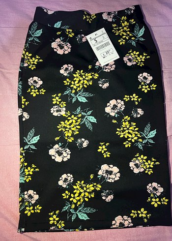 Bershka Bershka Çok Renkli Mini Desenli Kalem Etek