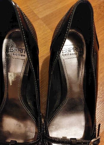 ESPRİT Tokalı Siyah kalın Topuklu Klasik Kadın Ayakkabı VİNTAGE - Görsel 6