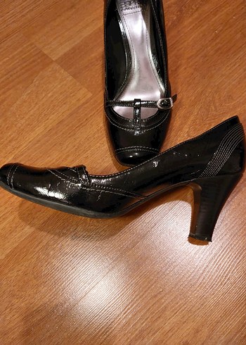 ESPRİT Tokalı Siyah kalın Topuklu Klasik Kadın Ayakkabı VİNTAGE - Görsel 8