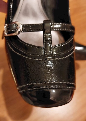 ESPRİT Tokalı Siyah kalın Topuklu Klasik Kadın Ayakkabı VİNTAGE - Görsel 3