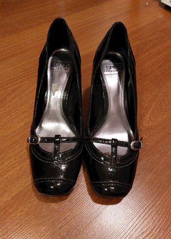 ESPRİT Tokalı Siyah kalın Topuklu Klasik Kadın Ayakkabı VİNTAGE - Görsel 2