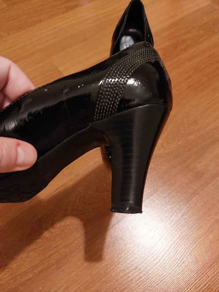 ESPRİT Tokalı Siyah kalın Topuklu Klasik Kadın Ayakkabı VİNTAGE - Görsel 5