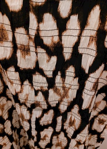 H&M leopar desenli kısa elbise XL - Görsel 4