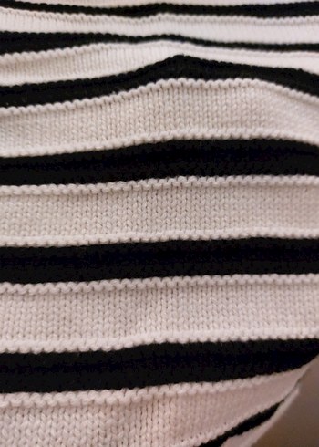 H&M Çizgili Triko Mini Etek - Görsel 6