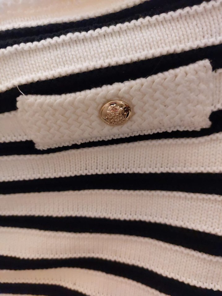 H&M Çizgili Triko Mini Etek - Görsel 3