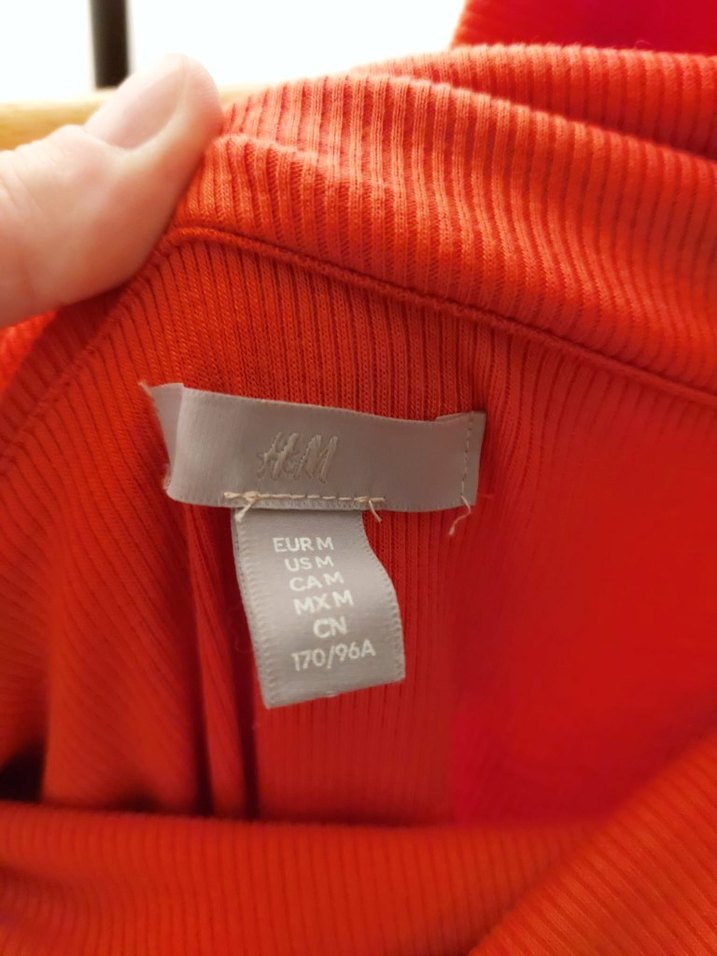 H&M Kırmızı Uzun  Elbise - Görsel 4