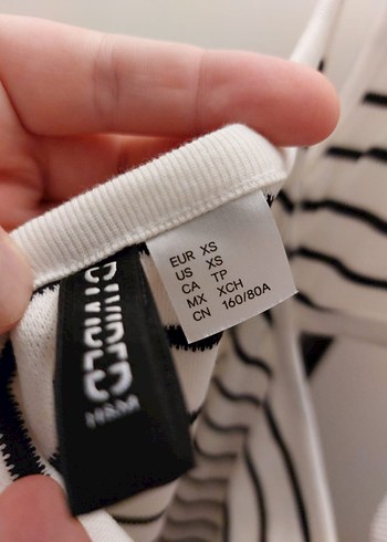 H&M Çizgili, Uzun, Kolsuz Kadın Elbise - Görsel 6