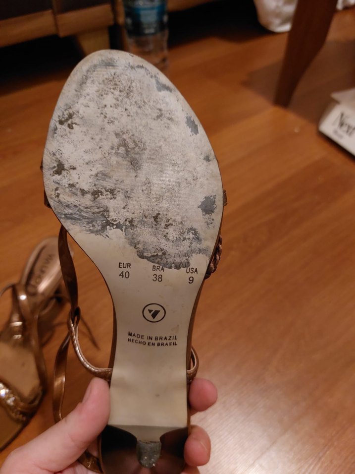 VİA UNO VİNTAGE Altın Renkli Stiletto Topuklu Kadın Ayakkabı - Görsel 3