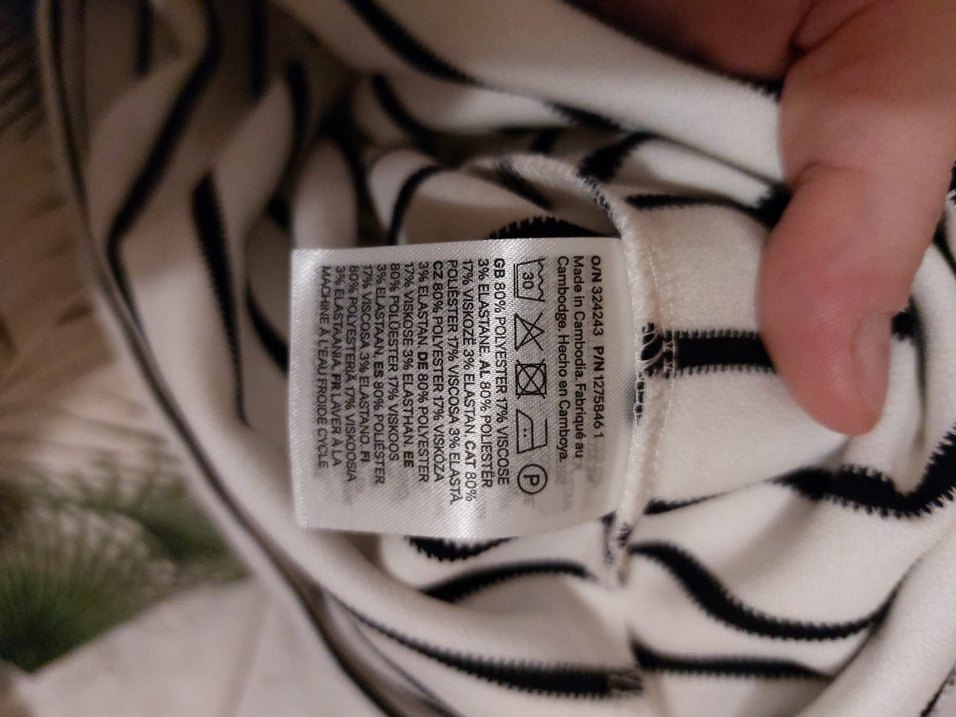 H&M Çizgili Uzun Kesim Kolsuz Elbise M - Görsel 5