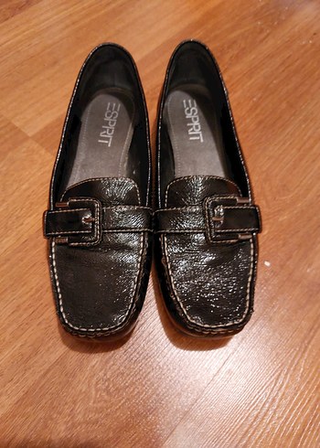 ESPRIT Siyah Deri Tokalı Kadın Günlük Ayakkabı VİNTAGE - Görsel 2