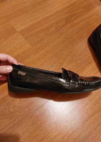 ESPRIT Siyah Deri Tokalı Kadın Günlük Ayakkabı VİNTAGE - Görsel 5