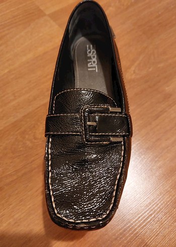 ESPRIT Siyah Deri Tokalı Kadın Günlük Ayakkabı VİNTAGE - Görsel 6