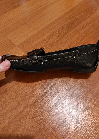 ESPRIT Siyah Deri Tokalı Kadın Günlük Ayakkabı VİNTAGE - Görsel 7