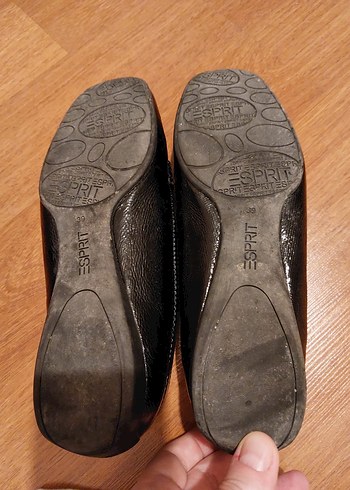 ESPRIT Siyah Deri Tokalı Kadın Günlük Ayakkabı VİNTAGE - Görsel 4