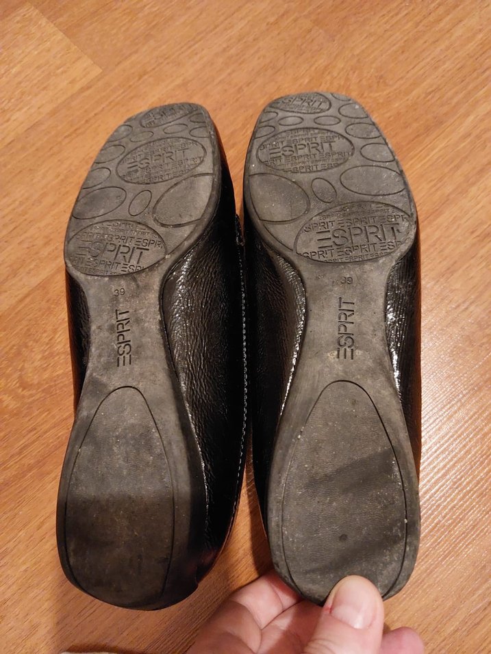 ESPRIT Siyah Deri Tokalı Kadın Günlük Ayakkabı VİNTAGE - Görsel 4