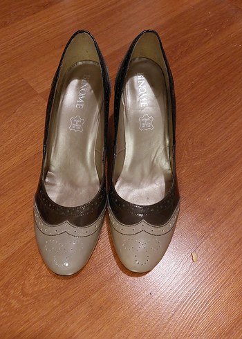 BİNOME VİNTAGE SİYAH VE GRİ Kadın Klasik Topuklu Ayakkabı - Görsel 2