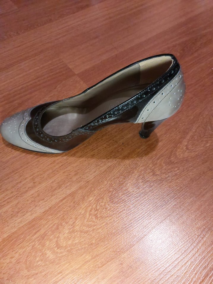 BİNOME VİNTAGE SİYAH VE GRİ Kadın Klasik Topuklu Ayakkabı - Görsel 5