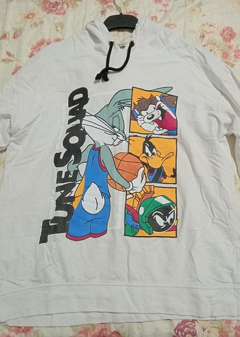 Beyaz Looney Tunes Baskılı Sweatshirt - Görsel 3