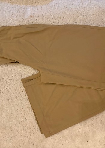 Bershka Bershka widhleg Bej Düğmeli Kadın Kumaş Pantolon