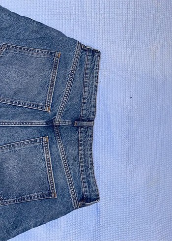 H&M Düğmeli Wide Leg Kot Pantolon