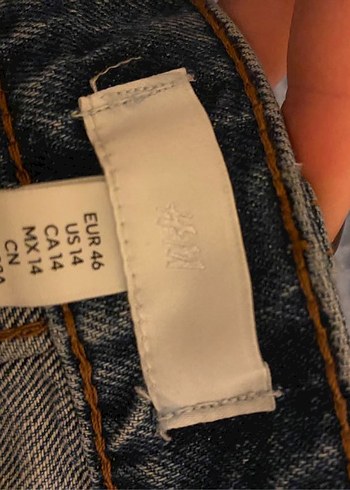 H&M H&M Düğmeli Wide Leg Kot Pantolon