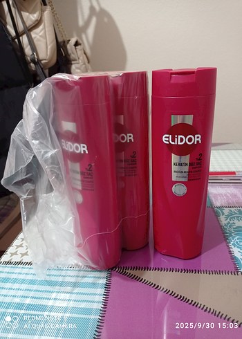 Elidor Keratin İçerikli Şampuan 3'lü Set